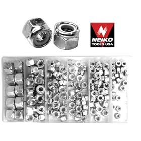 150 Pieces Nylon Lock Nut Assortment - SAE