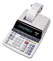 Sharp EL-2630PIII Deluxe Heavy Duty Color Printing Calculator with Clock and Calendar