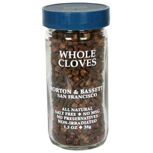 Morton & Bassett Whole Cloves, 1.3-Ounce Jars (Pack of 3)