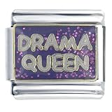 Drama Queen Italian Charms Bracelet Link