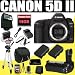 Canon EOS 5D Mark II 21.1MP Full Frame CMOS Digital SLR Camera + Battery Grip + TWO LPE6 Replacement Batteries + 3 Piece Filter Kit (UV, FL, CPL) + External Flash + 16GB Deluxe Accessory DavisMAX HDMI Kit
