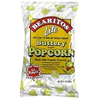 Little Bear Lite Buttery Popcorn, 3.5-Ounce Bags (Pack of 12)