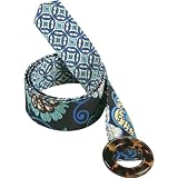 Vera Bradley Mod Floral Blue Reversible Belt
