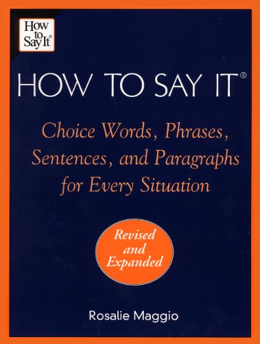 How To Say It