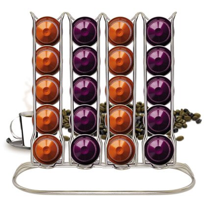KAPSELSPENDER FÜR 16 KAPSELN NESPRESSO VERCHROMT 