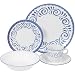 Corelle Livingware 20-Piece Set, Service for 4, Mediterraneo