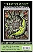 Opticz Moon & Stars Blacklight Reactive Cloth Wall Hanging