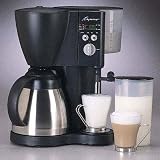  : Capresso 471.01 CoffeeTEC Digital 10-cup Coffeemaker with Stainless-Steel Vacuum Carafe and FrothXpress, Black