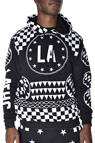 Dark Geometry Checker Illuminati Triangle LATHC Hoody XL