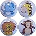 Zoo Jungle Safari Animal Head Ceramic Cabinet Drawer Pull Knobs Set of 4