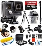 GoPro HD HERO Waterproof Action Camera Camcorder with Accessories Bundle Package includes 32GB microSD Card + Selfie Stick + Head/Helmet Strap + Wall & Car Charger + Car Suction Cup + Case (CHDHA-301)