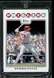 Pedro Feliz - Philadelphia Phillies - 2008 Topps Updates & Highlights Baseball Card in Protective Screw Down Display Case!
