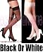 BLACK stockings with Elasticated Lace Tops Free Shipping