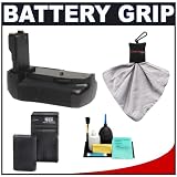 Zeikos BG-E7 Vertical Battery Grip for Canon EOS 7D Digital SLR Camera + LP-E6 Battery with Charger + Accessory Kit
