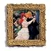 Danse a la Bougival - Gold Frame Magnet with pop-out easel (2-3/4" x 2-1/2")