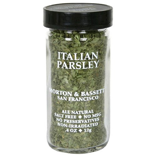 Morton & Bassett Italian Parsley, .4-Ounce Jars (Pack of 3)