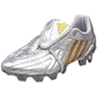 adidas Men's PREDATOR PowerSwerve TRX Firm Ground David Beckham Soccer Cleat,Silver/Gold/Gold,9 M
