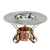 51MRZIAAilL. SL160  California Outdoor Concepts Tuscany Granite Top Fire Pit   Dining Height, Granite Type: Pebble, Firebowl Accent: Copper Glass