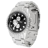 Geneva Platinum Mens Round Bezel Like Watch by Geneva