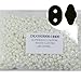 SuperDuo White Luster 2.5x5mm 2 Hole Beads Czech Glass Seed Beads 100 Gram Bag