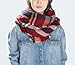Lady's Large Blanket Tartan Scarf Shawl Stole Plaid Checked Pashmina Camel Blue Red Coffe