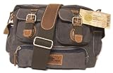Geschenk-Set Postkarte und Greenland Weatherproof Fisherman Bag Umhängetasche in graphit