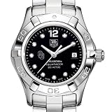 51MRjUge85L. SL160  University of Oklahoma TAG Heuer Watch   Womens Steel Aquaracer with Black Diamond Dial at M.LaHart