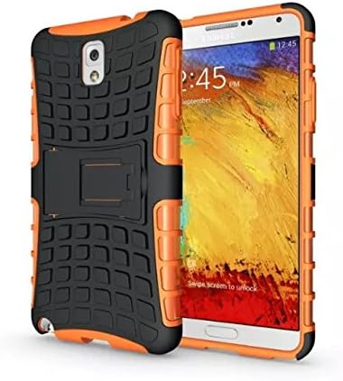 Galaxy NOTE3 Case, note 3 Case, Samsung galaxy Note3 Case, SHXX(Shock Absorption) PC 2 in 1 Hybrid Dual Layer Armor Defender Protective with holder Case Cover for galaxy note 3 cover (yellow)