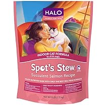 Halo Spot's Stew Holistic Dry Cat Food, Salmon, 6 LB Bag of Indoor Cat Food and Kitten Food
