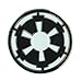 Star Wars Mens Enamel Silver Plated Lapel Pin (Imperial Empire - Silver & Black)