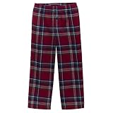 Boys' Cherokee Flannel Plaid Sleep Bottoms - Red