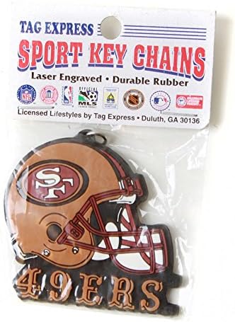 Rubber Vintage Helmet San Fransisco 49ers Keychain