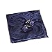 EEF1B01-03 Accessories Microfiber Pocket Square paisley Cufflinks Set By Epoint