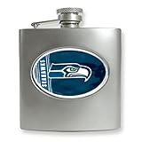 Review Quality Gold  / Seattle Seahawks Stainless Steel Hip Flask