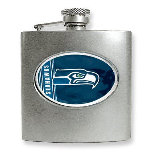Seattle Seahawks Stainless Steel Hip Flask