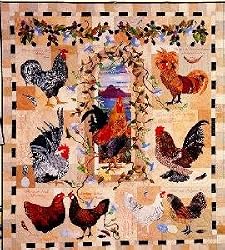 Country Journal BOM Maggie Walker 8 Chicken Rooster Quilt Patterns