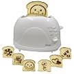 Pop Art Toaster with 6 Design Plates - White