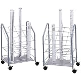 Safco(R) Tubular Steel Wire Roll File, 20 Bins, 2 3/4in., Light Gray