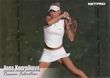 2003 NetPro Tennis Anna Kournikova Rookie Card In Protective Display Case !!