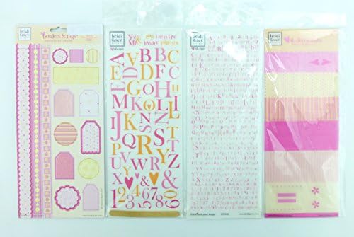 Heidi Grace Designs Quantity 4 Pink Love Letter Sticker Sheets