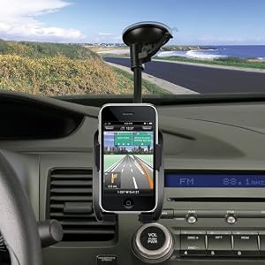 Kensington K39255US SoundWave Sound Amplifying Car Mount (Black), iPhone 4 Compatible