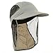 UV 50+ Protection Outdoor Flap Cap - Light Grey