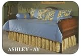 4pc Southern Textiles Ashley Blue Yellow Daybed Comforter Cover Bedding Set