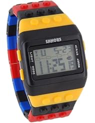 Shhors Multicolor Rubber Band Fashionable Sports LED Wrist Watch Unisex New