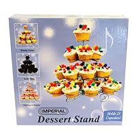 Imperial Stainless Steel Cupcake and Dessert Stand - Holds 23 Cup Cakes