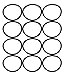 Eureka SAN-GENBELT (12 Pack) Vacuum Cleaner Rubber Brush Roll Belt, Black # E-30563-12pk