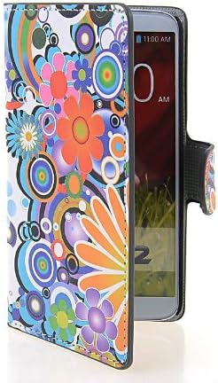 Laentina MOONCASE Flower Slim Flip Wallet Card Stand Pouch Leather Case Cover For LG G2 02
