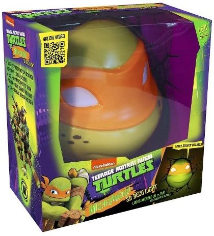 Teenage Mutant Ninja Turtles 3d Wall Art Nightlight - Michelangelo