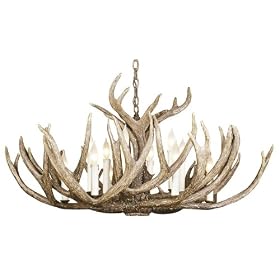 Dick Idol™ Twelve Light Antler Chandelier