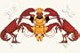 Canvas Print, Chef and a Pair of Lobsters - 18 x 12